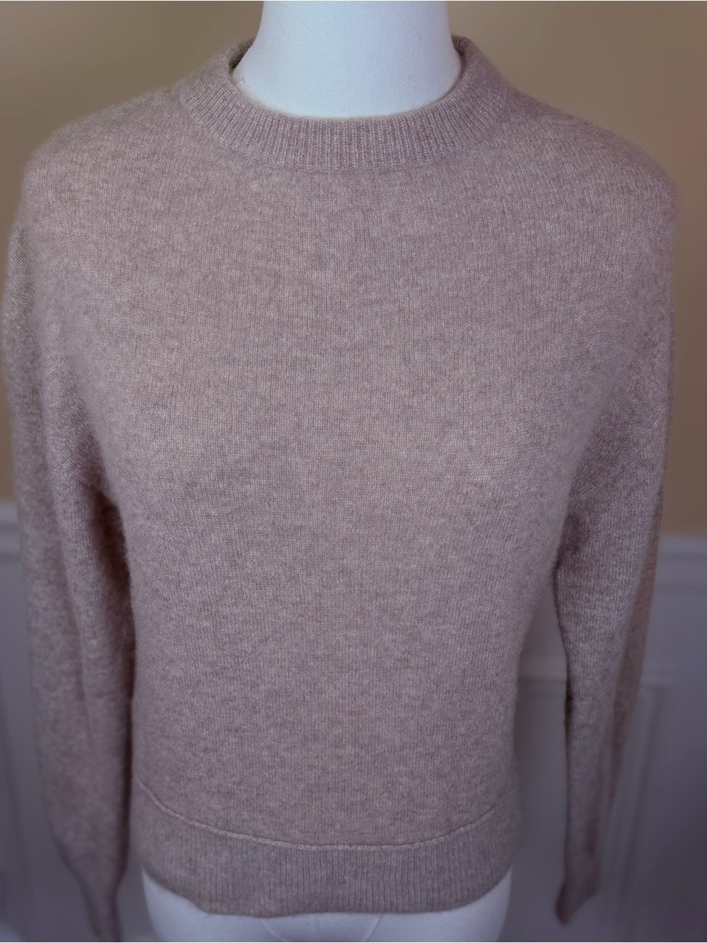 M Magaschoni 100% Cashmere Sweater S Mushroom Taupe 🍄